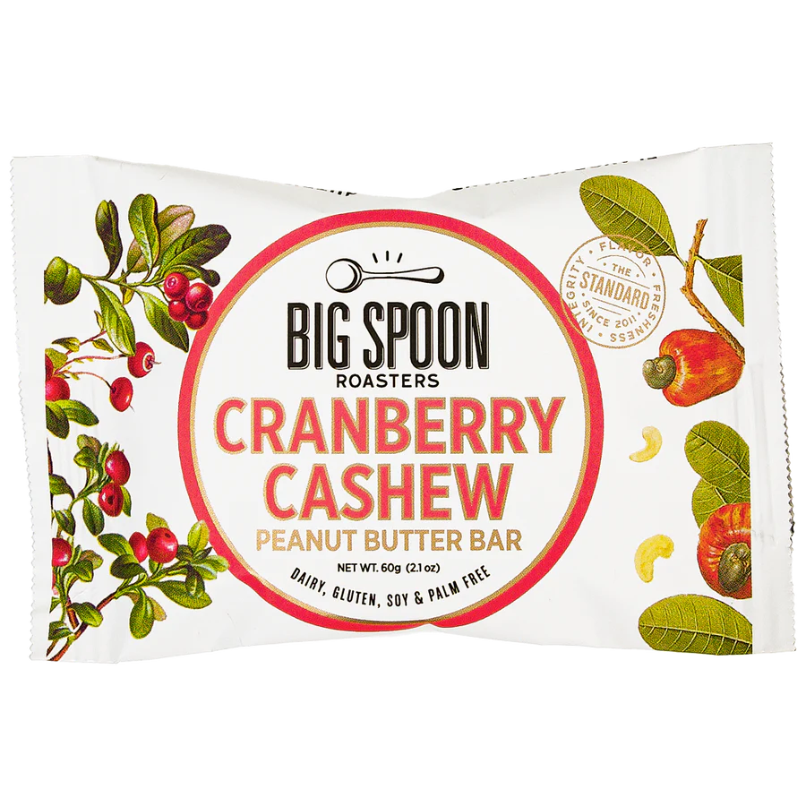 Big Spoon Cranberry Cashew Peanut Butter Bar - Brooks Greenhouse & Grocery