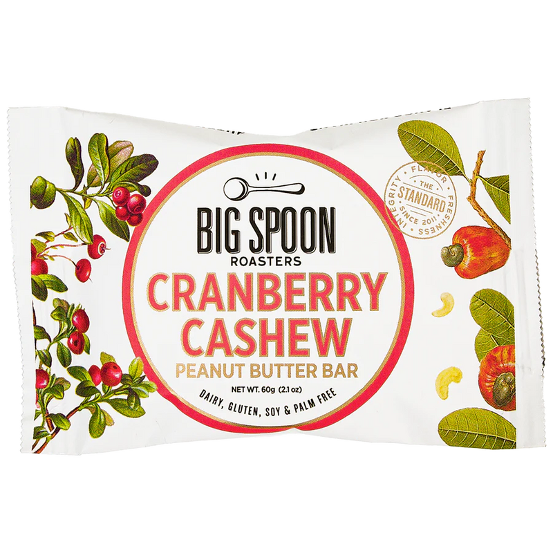 Big Spoon Cranberry Cashew Peanut Butter Bar - Brooks Greenhouse & Grocery