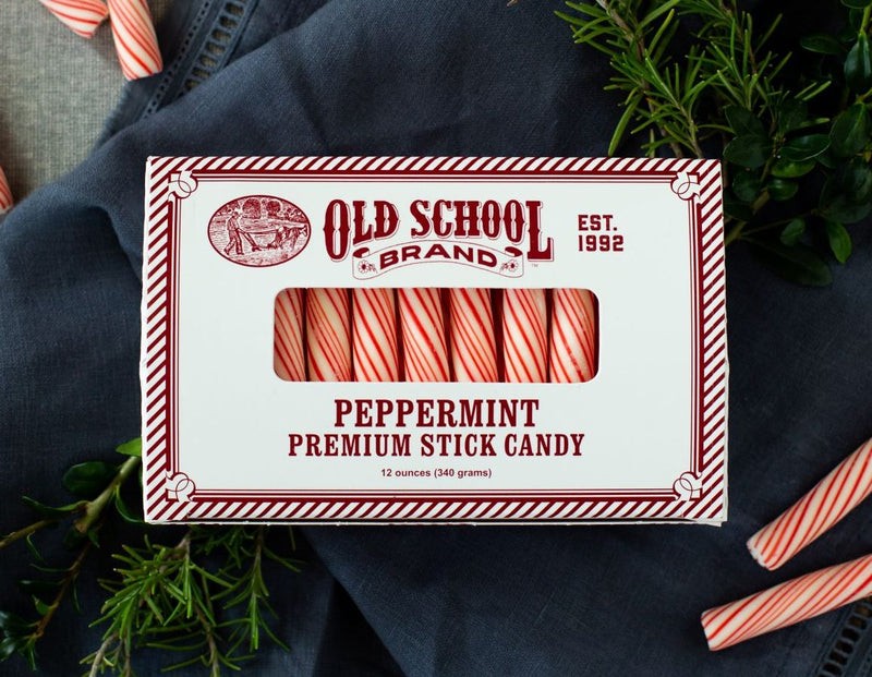 Old School Peppermint Stick Candy