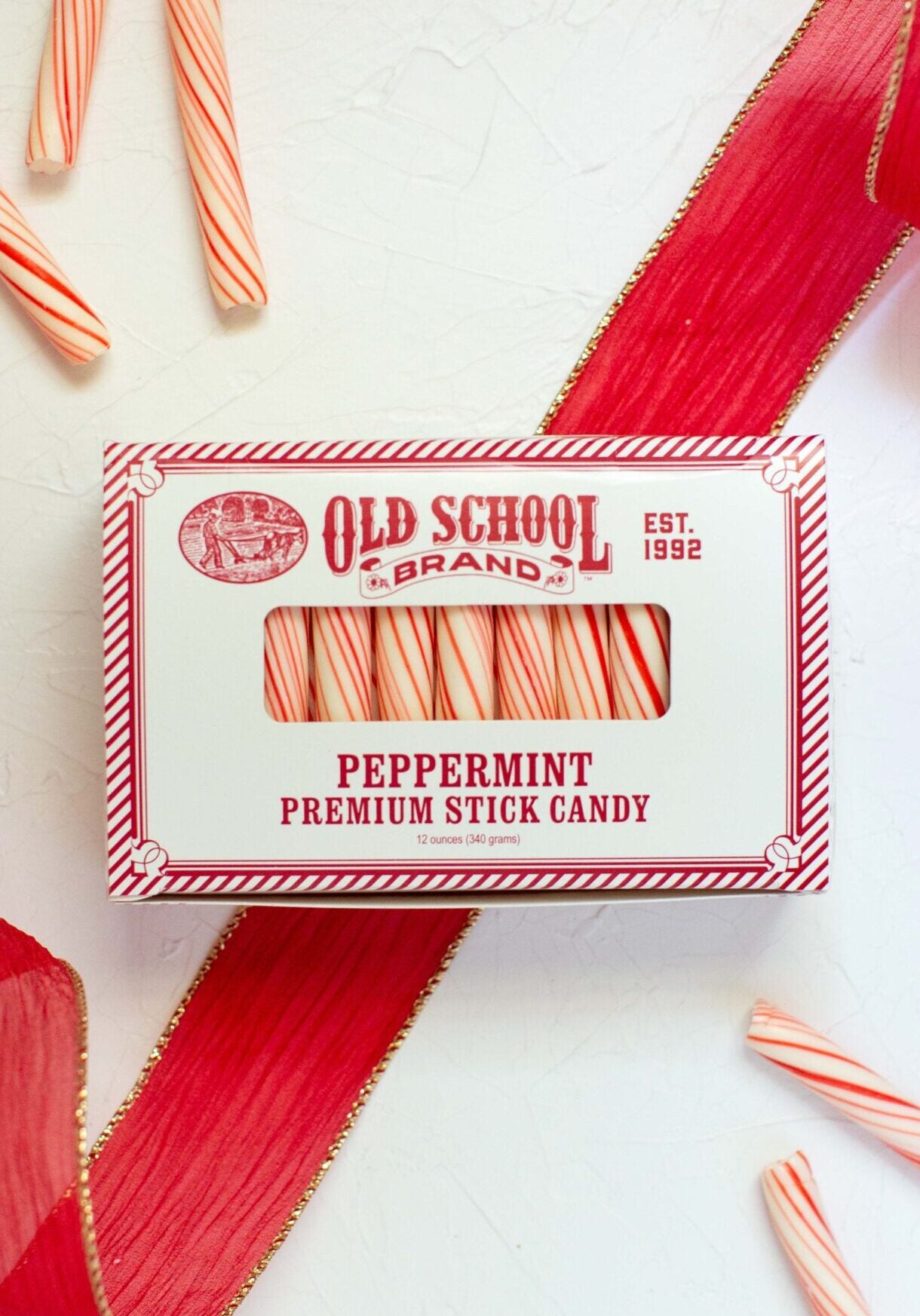 Old School Peppermint Stick Candy