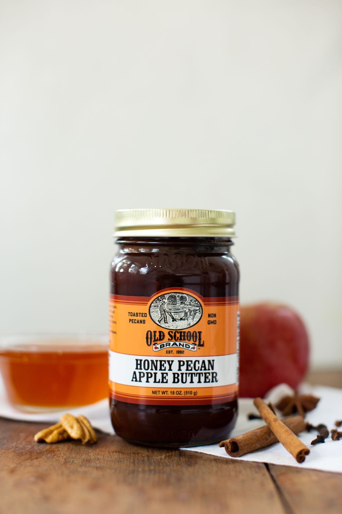 Old School Honey Pecan Apple Butter