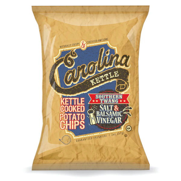 Southern Twang Salt and Balsamic Vinegar Kettle Cooked Potato Chips - Brooks Greenhouse & Grocery